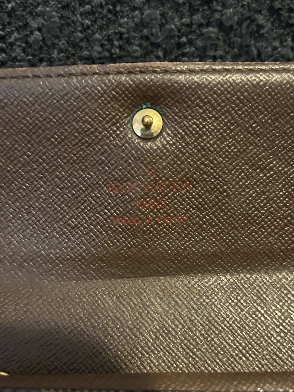 Authentic Louis Vuitton Sarah Damier Ebene Wallet with Gold Chain With COA - Picture 4 of 12